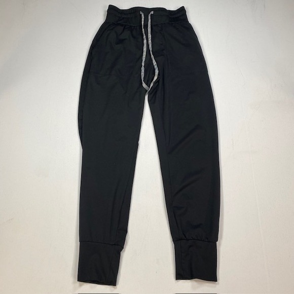 Varley Pants - Varley Parkhurst Black Fluid Stretch Jersey Joggers XS VAR00838 Slim Tapered